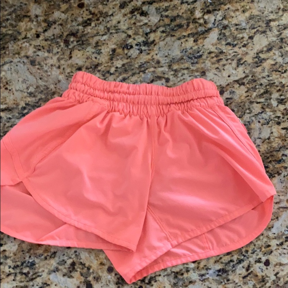 RARE coral lululemon shorts